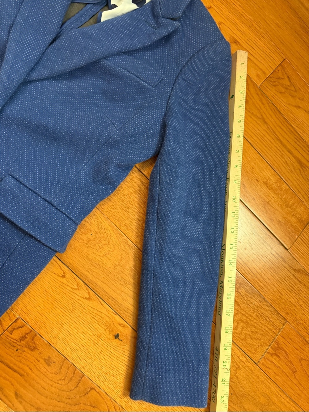 Boden Emilia Ponte Blue One Button Blazer - Picture 11 of 11